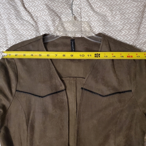 Womens Vocal Western Army Green Duster Jacket sz M - Picture 6 of 10